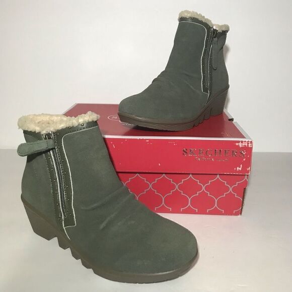 Skechers Jumper Studded Sherpa Trim Bootie - Picture 1 of 7